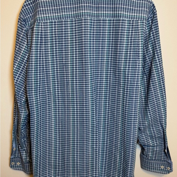 Tommy Bahama Men’s XL Lazlo Lux Blue and White Stripes Woven Silk Blend Shirt - Picture 2 of 10